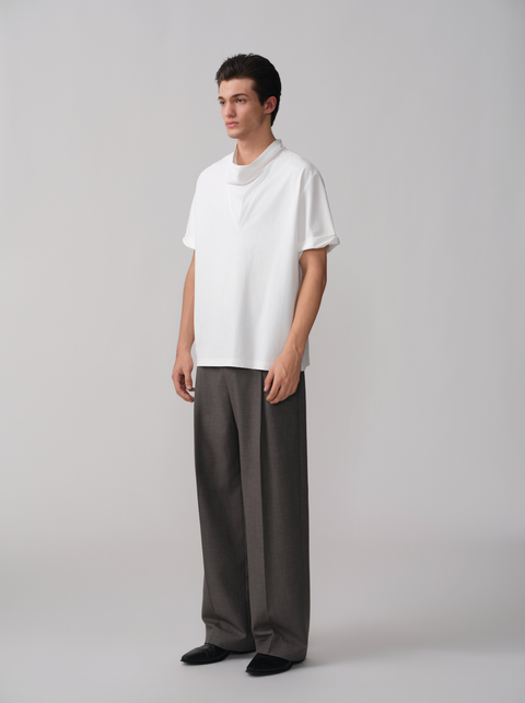 OPICLOTH COWL NECK T-SHIRT