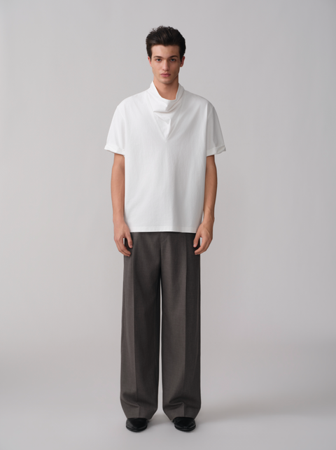OPICLOTH COWL NECK T-SHIRT