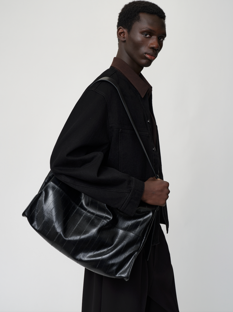 OPICLOTH EEL LEATHER CROSSBODY BAG