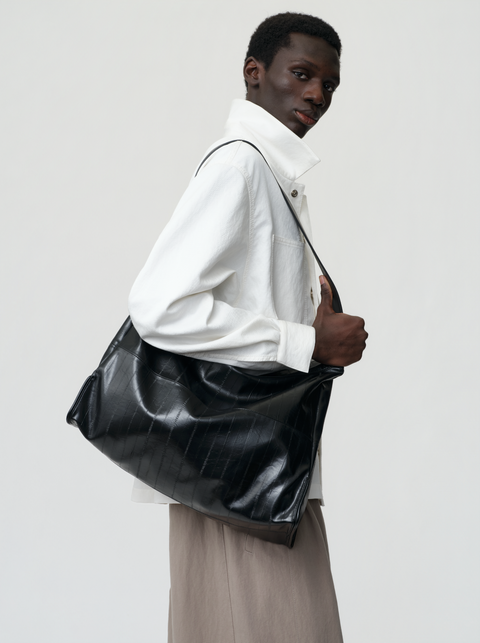 OPICLOTH EEL LEATHER CROSSBODY BAG