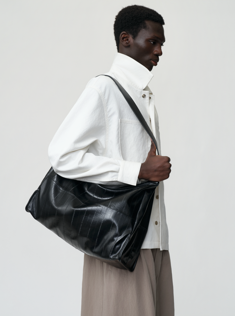 OPICLOTH EEL LEATHER CROSSBODY BAG