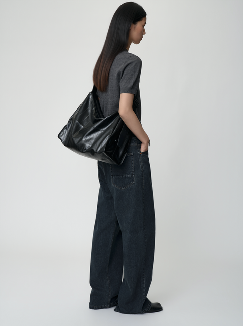 OPICLOTH EEL LEATHER CROSSBODY BAG