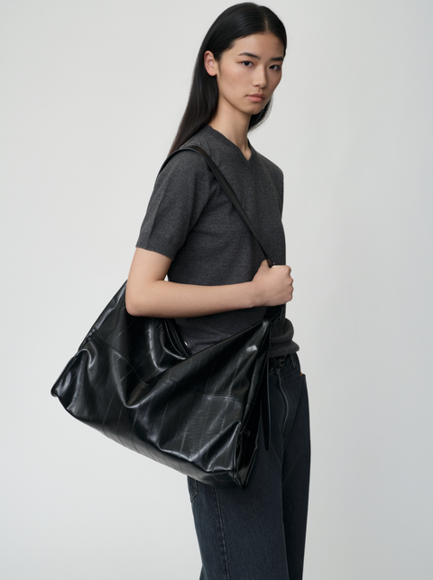 OPICLOTH EEL LEATHER CROSSBODY BAG