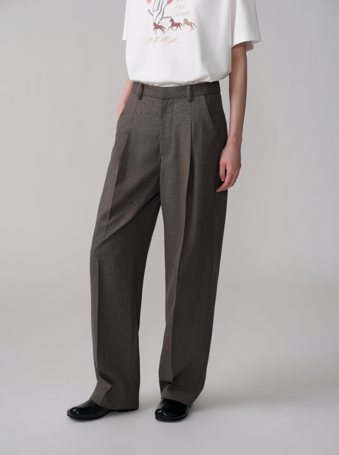 OPICLOTH PLEATED TROUSERS