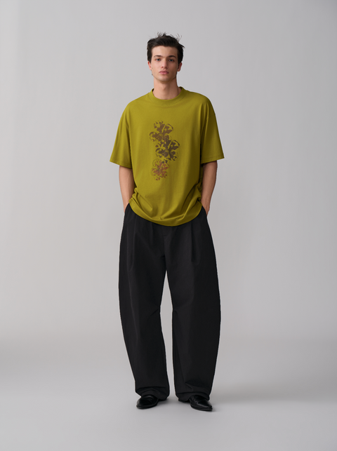 OPICLOTH COTTON CURVED PANTS