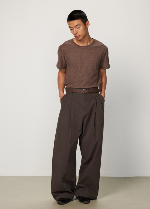 EASE EASE SIDE-BUTTON SHORT SLEEVE TOP