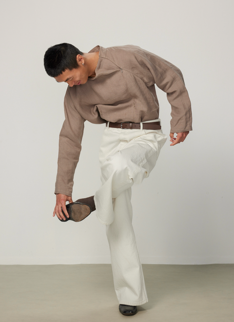 EASE EASE HEMP ASYMMETRIC JACKET