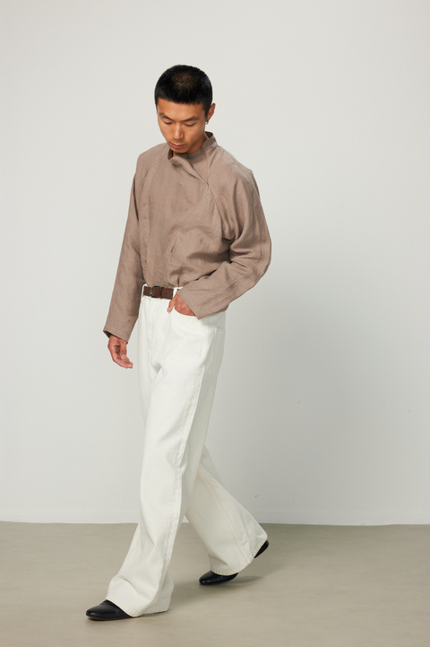 EASE EASE WHITE CARGO JEANS
