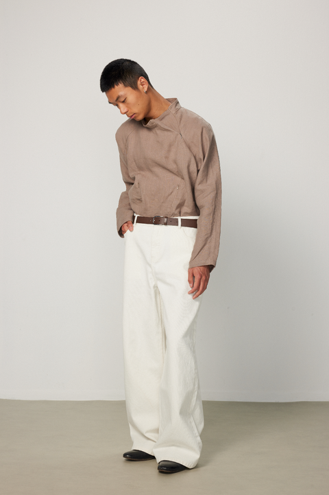EASE EASE WHITE CARGO JEANS