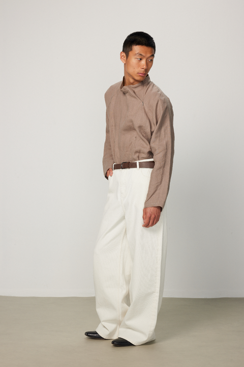 EASE EASE WHITE CARGO JEANS
