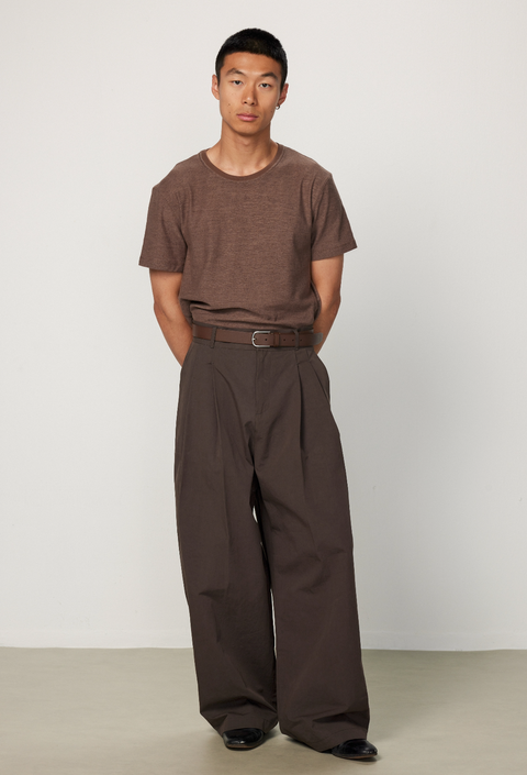 EASE EASE DOUBLE PLEAT TROUSERS
