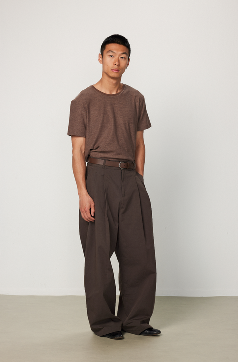 EASE EASE DOUBLE PLEAT TROUSERS