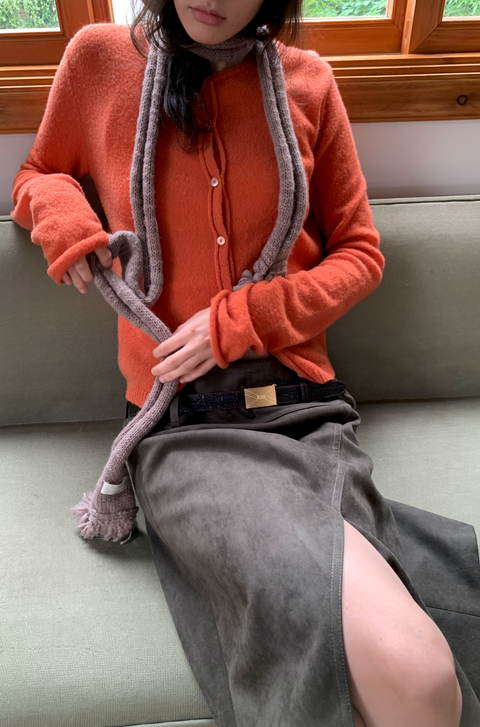 SIMPLE PROJECT TASSEL WOOL SCARF
