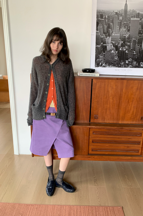 SIMPLE PROJECT MOHAIR CARDIGAN