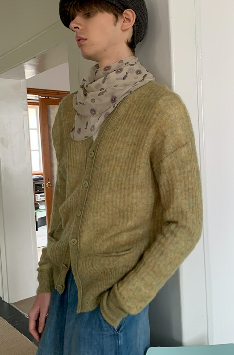 SIMPLE PROJECT MOHAIR CARDIGAN