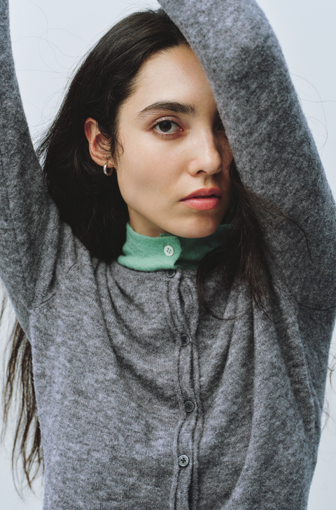 SIMPLE PROJECT MERINO WOOL CARDIGAN