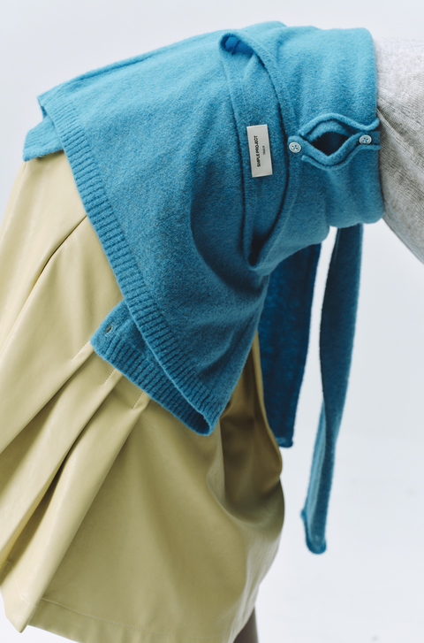SIMPLE PROJECT MERINO WOOL CARDIGAN
