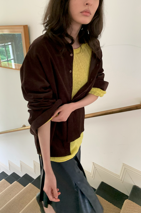 SIMPLE PROJECT CORDUROY SHIRT