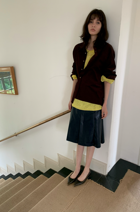 SIMPLE PROJECT CORDUROY SHIRT