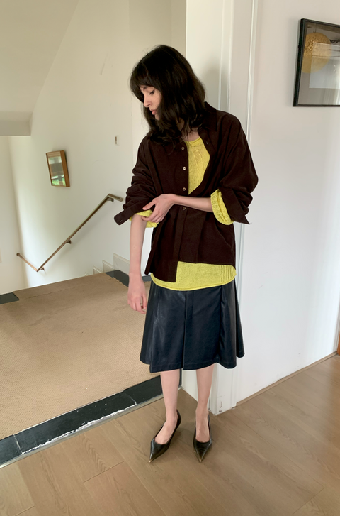 SIMPLE PROJECT CORDUROY SHIRT