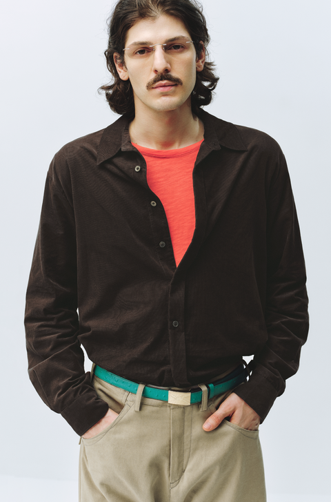 SIMPLE PROJECT CORDUROY SHIRT