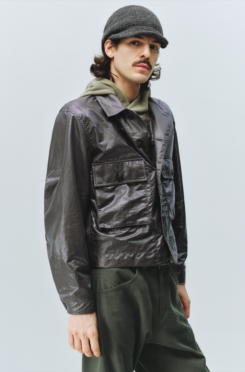 SIMPLE PROJECT COATED SHORT JACKET