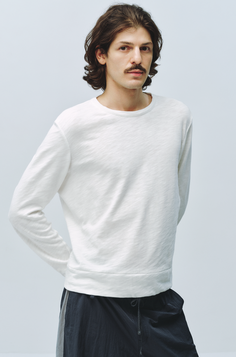 SIMPLE PROJECT SLUB COTTON T-SHIRT