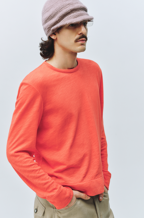 SIMPLE PROJECT SLUB COTTON T-SHIRT