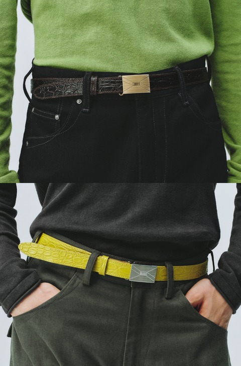 SIMPLE PROJECT CROC COPPER HINGE BELT