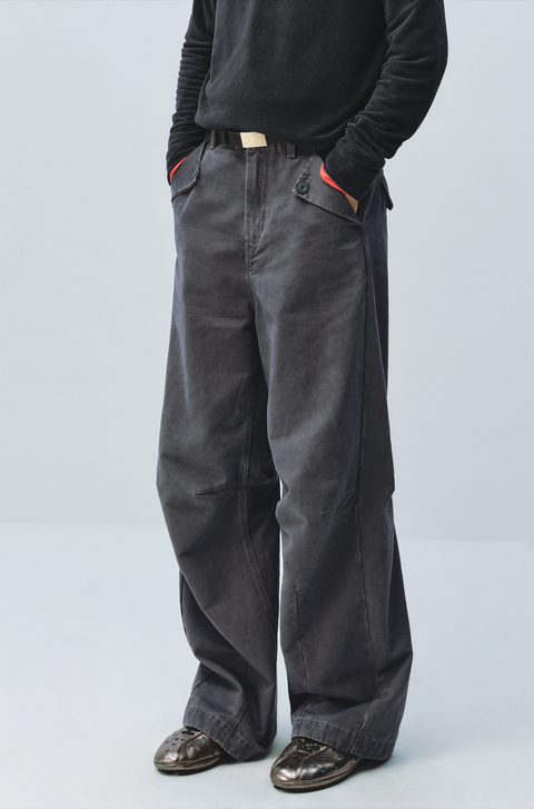 SIMPLE PROJECT WASHED CARGO PANTS