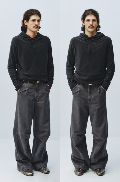 SIMPLE PROJECT WASHED CARGO PANTS