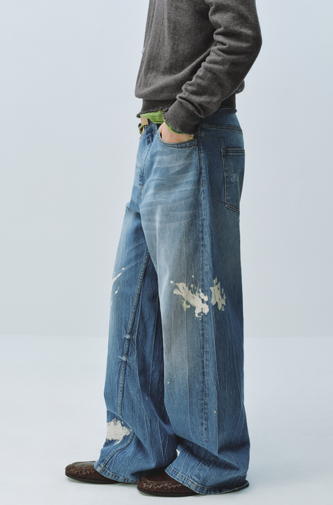 SIMPLE PROJECT PAINT SPLATTER JEANS