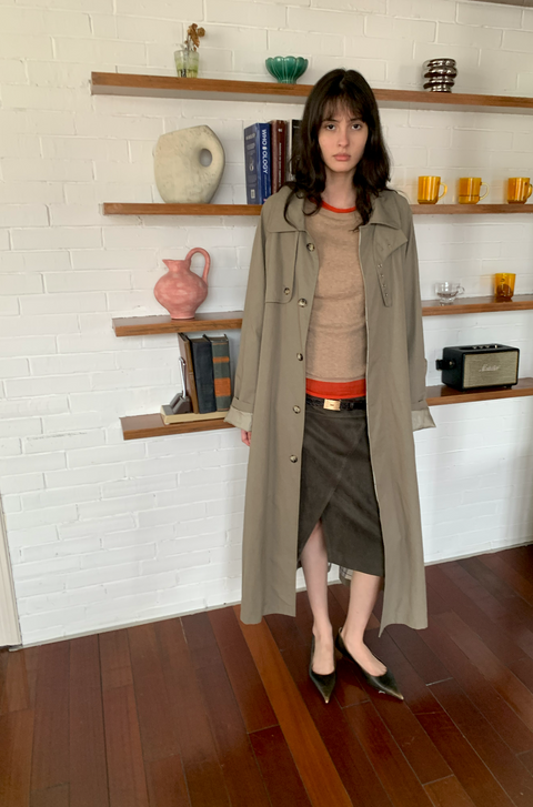 SIMPLE PROJECT OVERSIZED TRENCH COAT