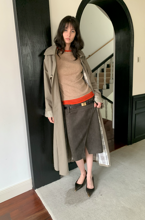 SIMPLE PROJECT OVERSIZED TRENCH COAT