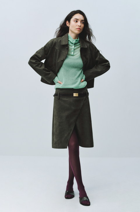 SIMPLE PROJECT SUEDETTE SHORT JACKET
