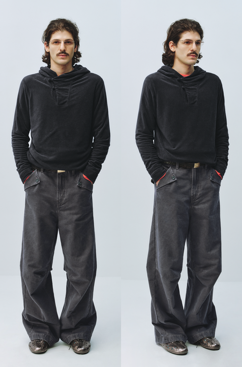 SIMPLE PROJECT TERRY CLOTH HOODIE