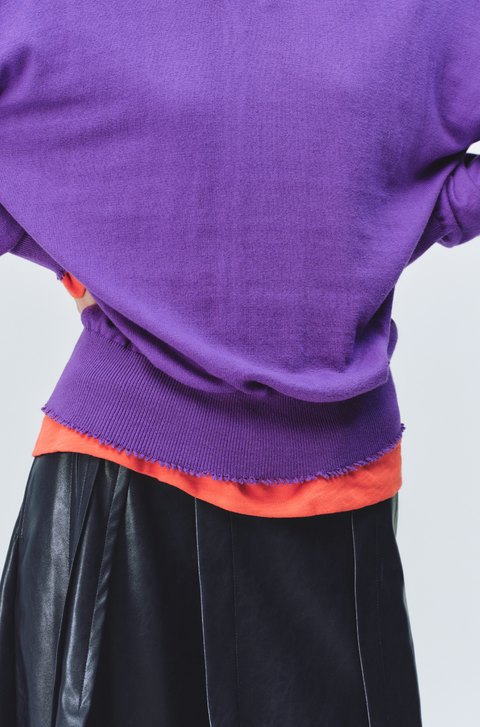 SIMPLE PROJECT CASHMERE V-NECK SWEATER
