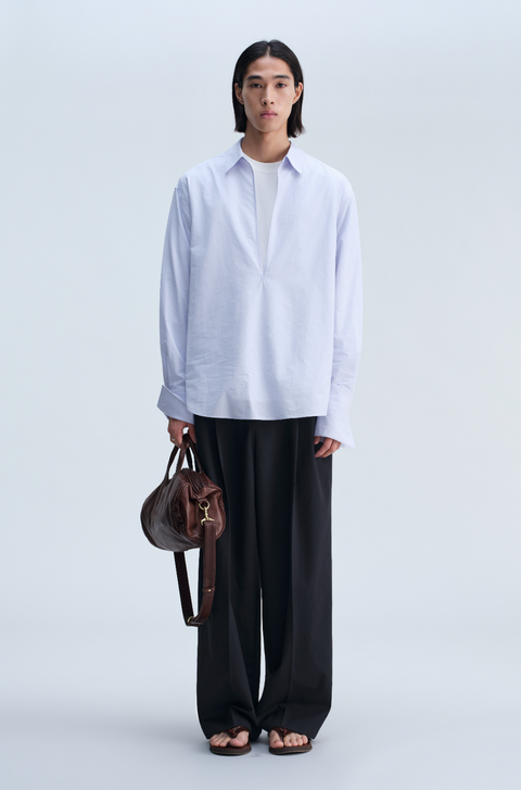 OPICLOTH V-NECK PULLOVER SHIRT
