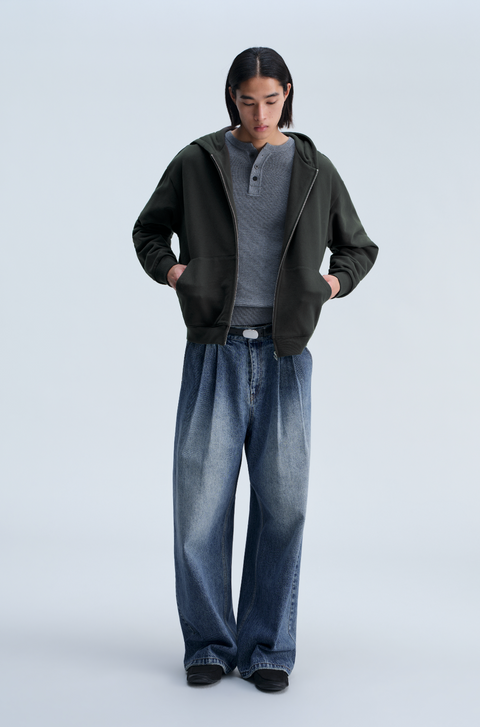 OPICLOTH 14.8OZ DOUBLE-PLEAT JEANS