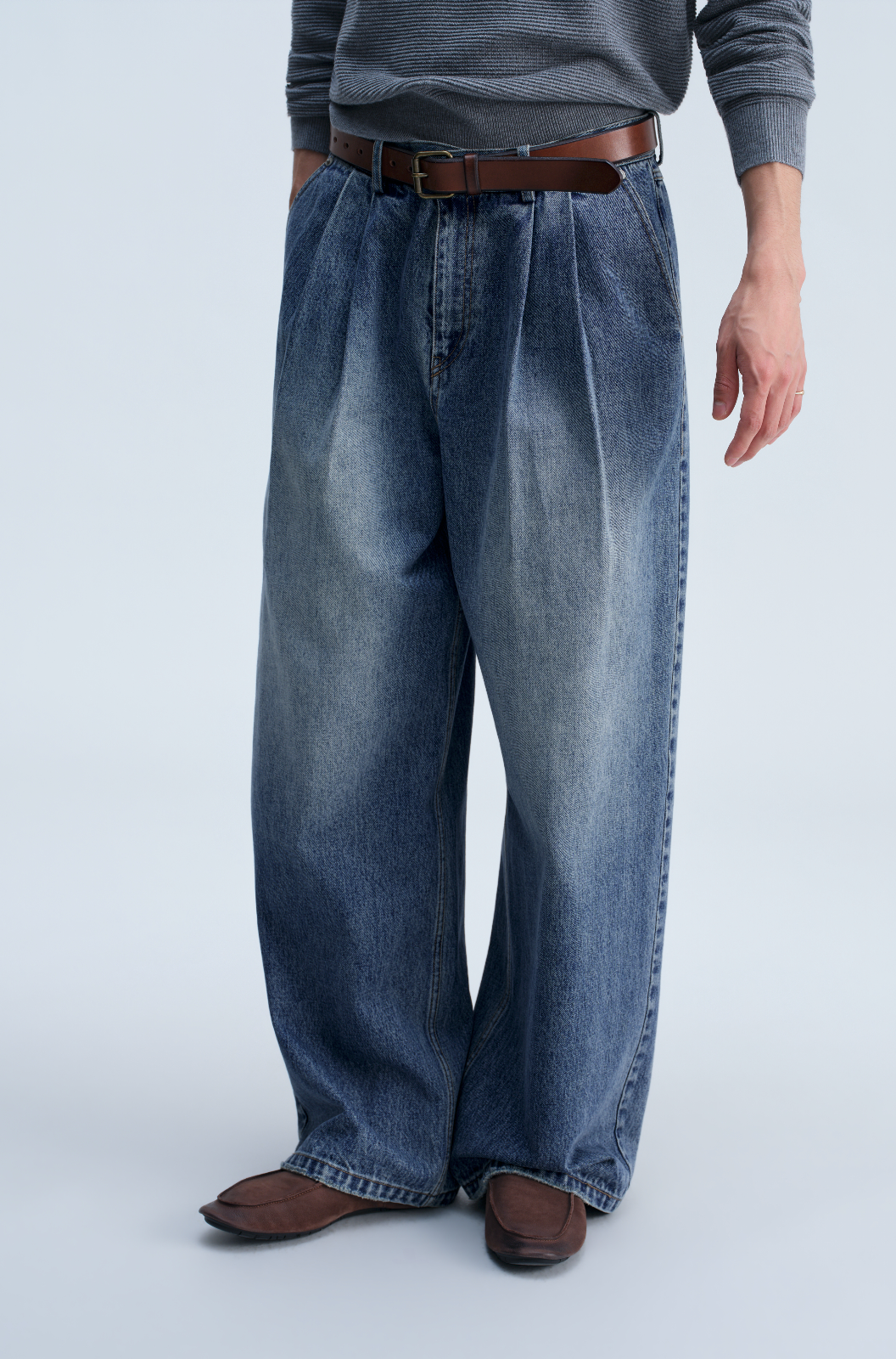 OPICLOTH 14.8OZ DOUBLE-PLEAT JEANS – Remold Lab