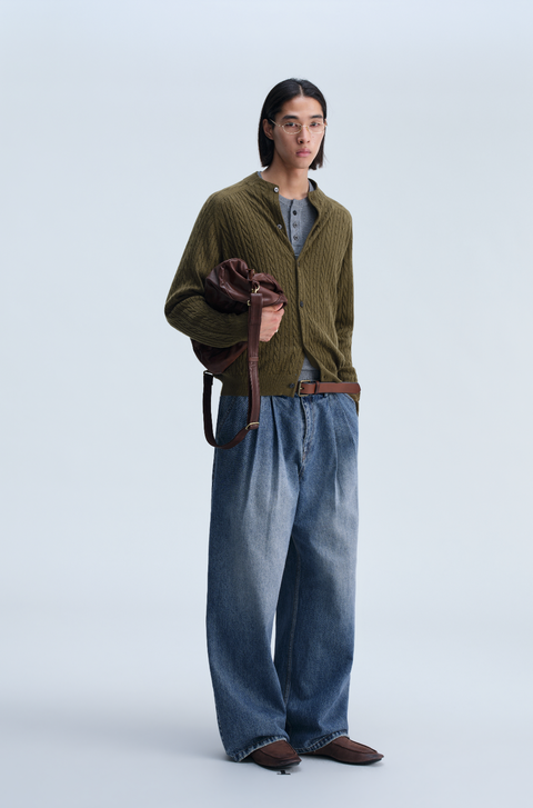 OPICLOTH 14.8OZ DOUBLE-PLEAT JEANS