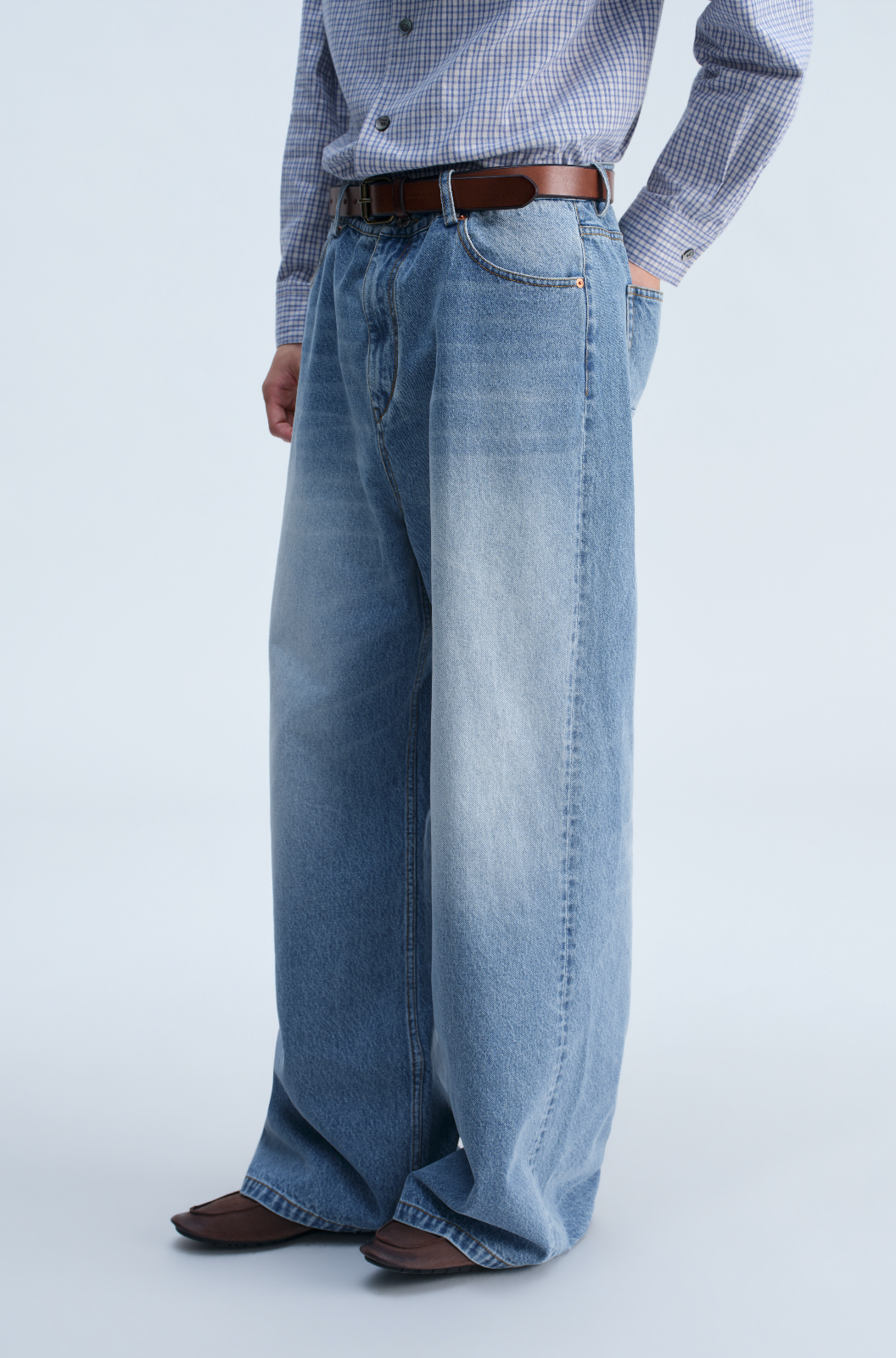 OPICLOTH WASHED WIDE-LEG JEANS – Remold Lab