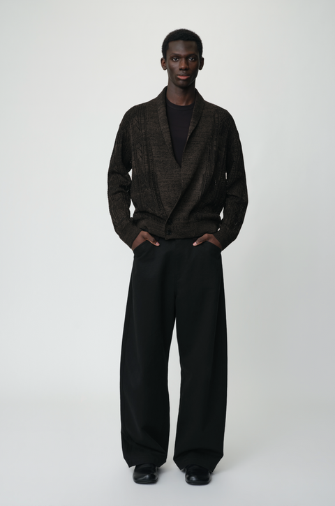 OPICLOTH SHAWL COLLAR CARDIGAN