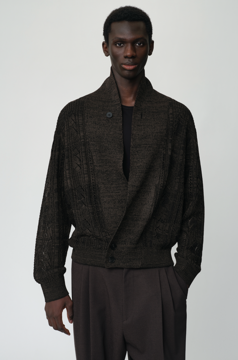 OPICLOTH SHAWL COLLAR CARDIGAN