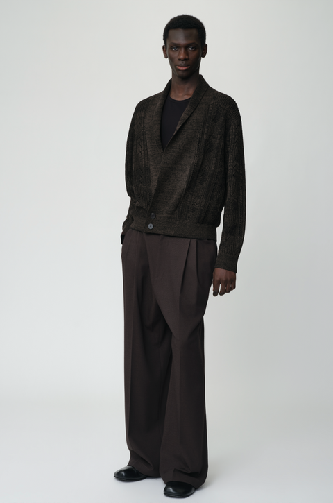 OPICLOTH SHAWL COLLAR CARDIGAN