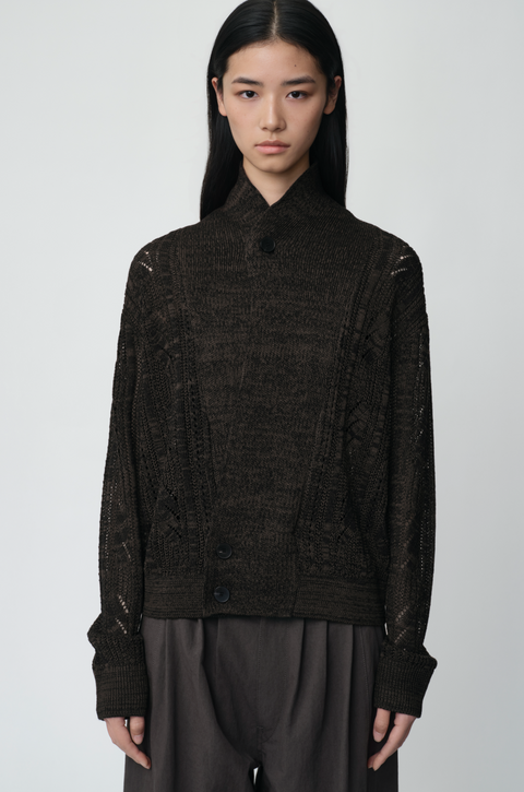 OPICLOTH SHAWL COLLAR CARDIGAN
