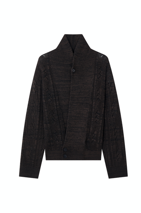 OPICLOTH SHAWL COLLAR CARDIGAN