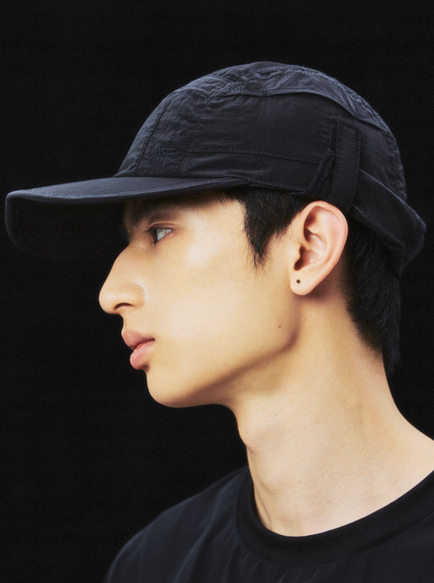 MOUNTAIN FEVER METALLIC NYLON PATCHWORK CAP WITH NECK SHADE