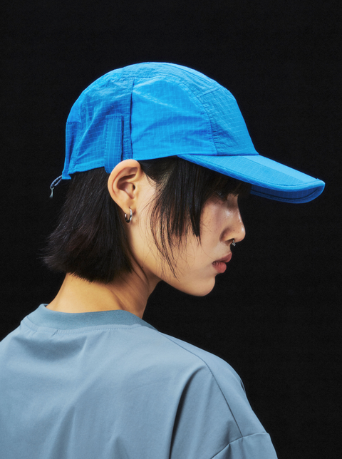 MOUNTAIN FEVER METALLIC NYLON PATCHWORK CAP WITH NECK SHADE