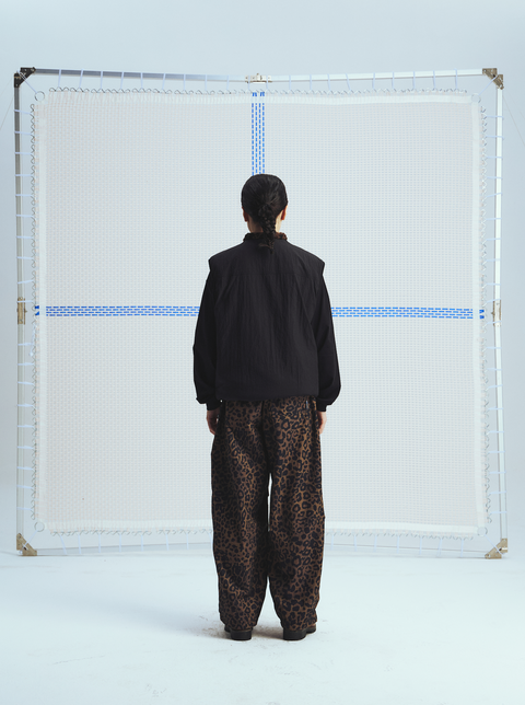 MOUNTAIN FEVER LEOPARD RIPSTOP PLEATED PARACHUTE PANTS